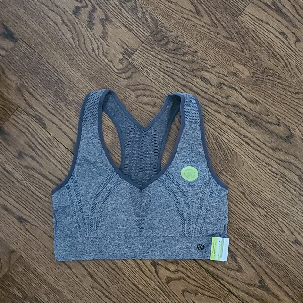 Marika Women's Seamless Sport Bra, Heather Grey, L